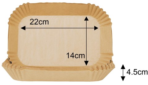 Wkład papierowy do pieczenia w frytkownicy 22x14cm klausberg kb-7783