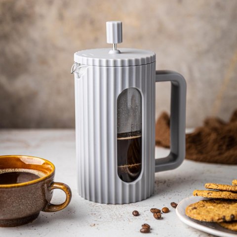 Zaparzacz do kawy/herbaty z dociskiem poj. 0,35l w kolorze szarym kb7742
