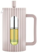 Zaparzacz do kawy/herbaty z dociskiem poj. 0,60l w kolorze jasnoróżowym kb7749