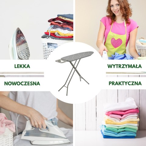 Deska do prasowania z podstawką, 7 poziomów, kinghoff, kh-1939