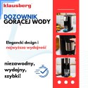 Dozownik gorącej wody, dyspenser, czarny ze srebrnymi elementami ze stali nierdzewnej 2,5l, klausberg, kb-7877