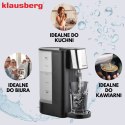 Dozownik gorącej wody, dyspenser, czarny ze srebrnymi elementami ze stali nierdzewnej 2,5l, klausberg, kb-7877