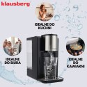 Dozownik gorącej wody, dyspenser, regulacja temperatury 45-100°c, czarno-srebrny, 2,2l, klausberg, kb-7878