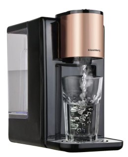 Dozownik gorącej wody, dyspenser, regulacja temperatury 45-100°c, czarny z różowym złotem, 2,2l, klausberg, kb-7879