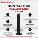 Wentylator kolumnowy z pilotem, czarny, 36 cal, klausberg