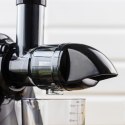Wyciskarka wolnoobrotowa do owoców i warzyw, pozioma z uchwytem, 150w, biała, klausberg, kb-7864