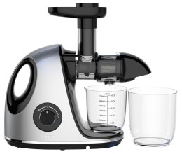 Wyciskarka wolnoobrotowa do owoców i warzyw, pozioma z uchwytem, 150w, szara, klausberg, kb-7863