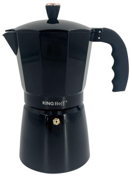 Zaparzacz do kawy espresso, aluminium, 12 filiżanek ,czarny/rose gold, kinghoff, kh-1885