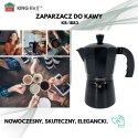 Zaparzacz do kawy espresso, aluminium, 6 filiżanek ,czarny/rose gold, kinghoff, kh-1883