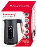 Czajnik elektryczny, kolor czarny/różowe-złoto, klausberg, kb-7892