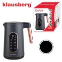 Czajnik elektryczny, kolor czarny/różowe-złoto, klausberg, kb-7892