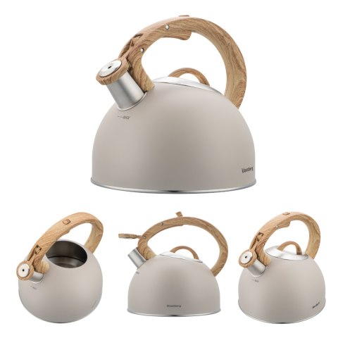Czajnik tradycyjny 2.5l, bezowy klausberg