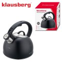 Czajnik tradycyjny 2.5l, czarny klausberg