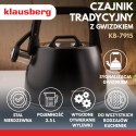 Czajnik tradycyjny 2.5l, czarny klausberg