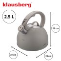 Czajnik tradycyjny 2.5l, szary klausberg