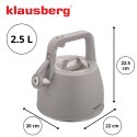 Czajnik tradycyjny 2.5l, szary klausberg