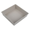 Forma kwadratowa 24×24×6 cm, stal węglowa, powłoka marmurkowa nieprzywierająca, beżowa, kinghoff, kh-1974