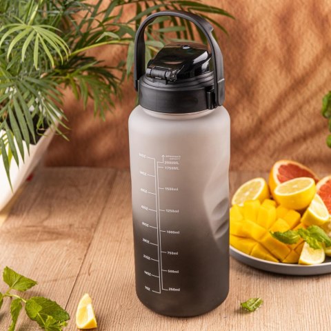 Butelka na wodę 2l, ze słomką, bpa-free, szczelna, kinghoff kh-2009