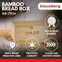 Chlebak bambusowy, 39,5×24,5×18cm, klausberg, kb-7934