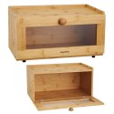 Chlebak bambusowy, akrylowy front, 35,5×24×18cm, klausberg, kb-7923