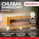 Chlebak bambusowy, akrylowy front, 40×24,5×19cm, klausberg, kb-7924