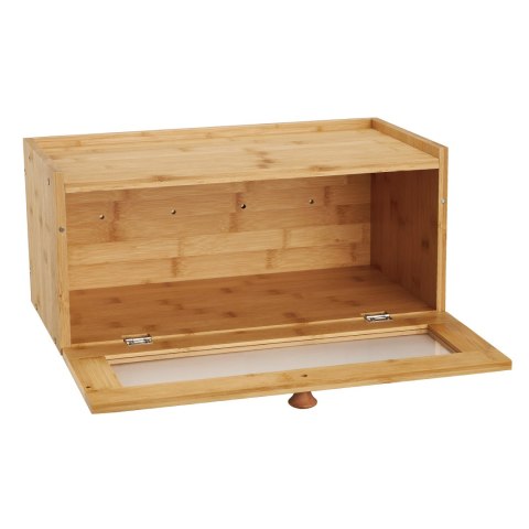 Chlebak bambusowy, akrylowy front, 40×24,5×19cm, klausberg, kb-7924