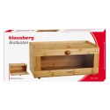 Chlebak bambusowy, akrylowy front, 40×24,5×19cm, klausberg, kb-7924