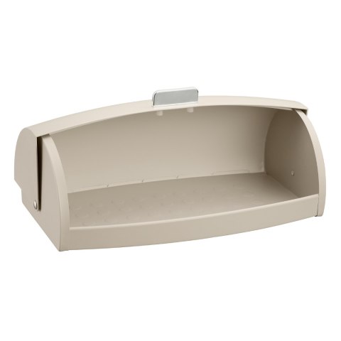 Chlebak, metalowy korpus, klapa z polistyrenu, 45×28,5×17cm, beżowy, klausberg, kb-7932
