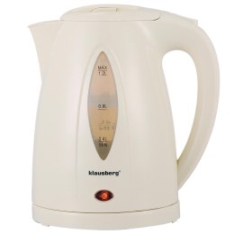 Czajnik elektryczny 1,2 l, kremowy, led, szybkie gotowanie, klausberg