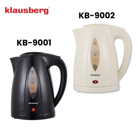 Czajnik elektryczny 1,2 l, kremowy, led, szybkie gotowanie, klausberg
