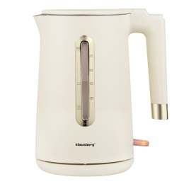 Czajnik elektryczny, 1,7 l, kremowy stal 304, klausberg kb-9004