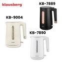 Czajnik elektryczny, 1,7 l, kremowy stal 304, klausberg kb-9004