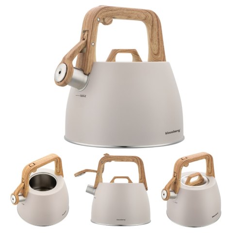 Czajnik tradycyjny 2.5l, bezowy klausberg