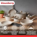Garnki z marmurkową powłoką nieprzywieralną, zestaw 12 elementów klausberg