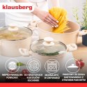 Garnki z marmurkową powłoką nieprzywieralną, zestaw 6 elementów klausberg