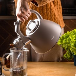 Czajnik stalowy 2,5 l w kolorze szary, klausberg kb-7953