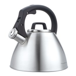 Czajnik stalowy 2,5 l z gwizdkiem i uchwytem soft-touch, klausberg kb-7951