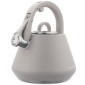 Czajnik stalowy z gwizdkiem 2,5 l szary mat, indukcja, klausberg kb-7949
