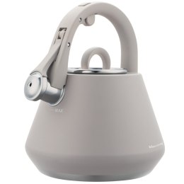 Czajnik stalowy z gwizdkiem 2,5 l szary mat, indukcja, klausberg kb-7949