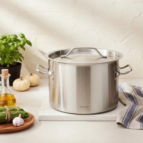 Garnek gastronomiczny, stal nierdzewna, śr.25cm, 9l, kinghoff, kh-2021
