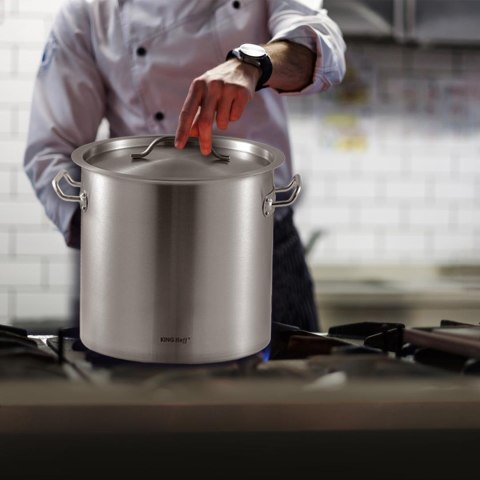 Garnek gastronomiczny, stal nierdzewna, śr.30cm, 21l, kinghoff, kh-1962