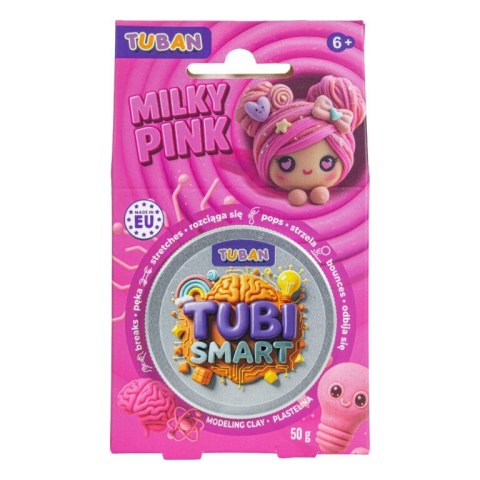 Plastelina tubi smart - milky pink 50g