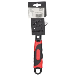 Klucz nastawny 150mm, 0-19mm, stal crv, uchwyt gumowany