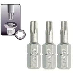 Końcówki wkrętakowe torx t10x25mm, 3szt blister