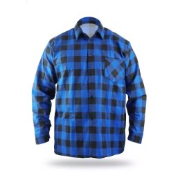 Koszula flanelowa niebieska, rozm.xl, 100% bawełna