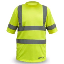 Koszulka męska t-shirt odblaskowa, żółta rozm l