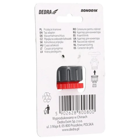 Przyłącze kranowe 1/2"-3/4", karta