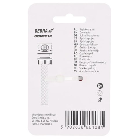 Szybkozłącze 3/4" soft, karta