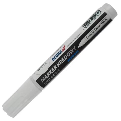 Marker kredowy biały, 1szt
