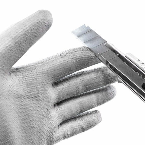 Rękawice ochronne robocze unisex z powłoką PU 10 par rozmiar M (8) Bituxx